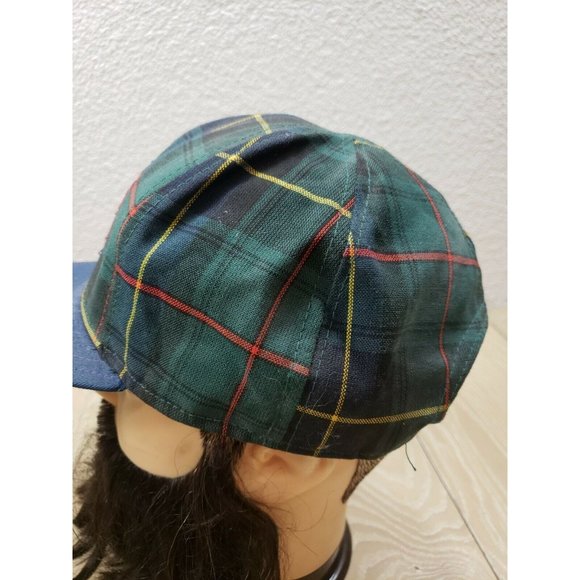 Kansas University Vintage Snapback Hat Tartan Plaid USA Made - Picture 4 of 10